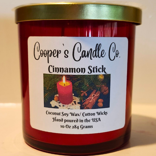 Cinnamon Stick Scented Candle-cinnamon,clove, and a hint of tonka bean