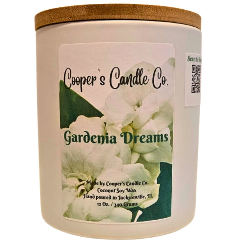 Gardenia Dreams Scented Candle tropical florals with the Gardenia.
