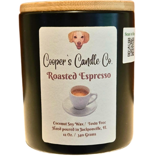 Roasted Espresso Scented Candle – Vanilla, Cinnamon & Hazelnut