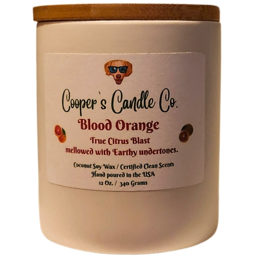 Blood Orange Scented Candle-A true blood orange-citrus melody.