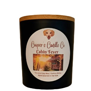 Cabin Fever Scented Candle-a comforting, warm, alluring, woodsy blend.