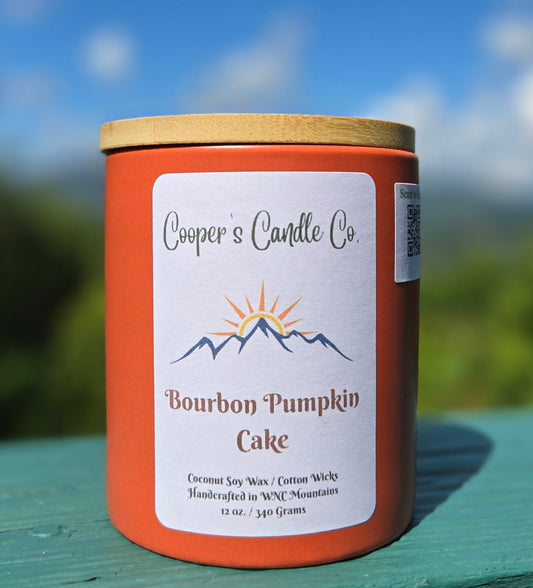 Bourbon Pumpkin Scented Ceramic Candle