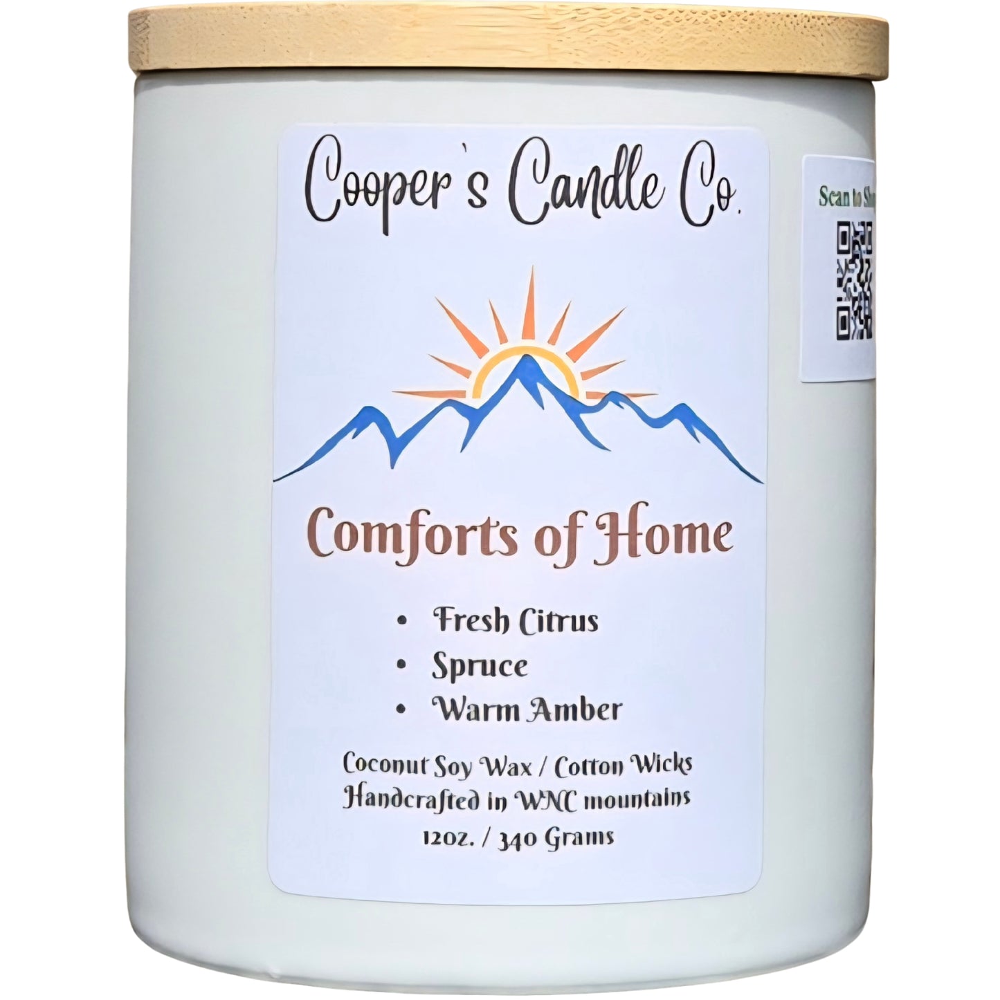 Comforts of Home Scented Candle – Dessert, Citrus & Pine