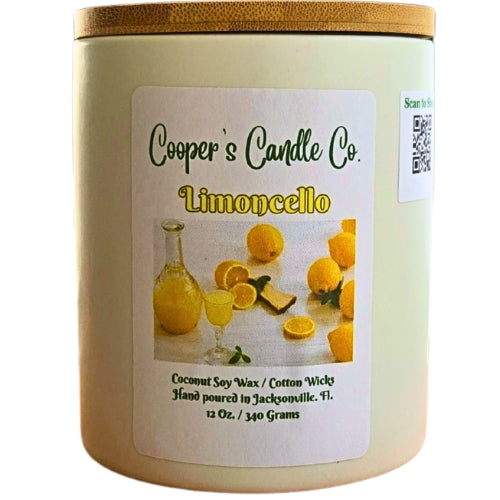 Limoncello Scented Candle Italian inspired intoxicating fragrance