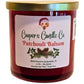 Patchouli Balsam scented candle a tranquil vibe with a refreshing crisp note.