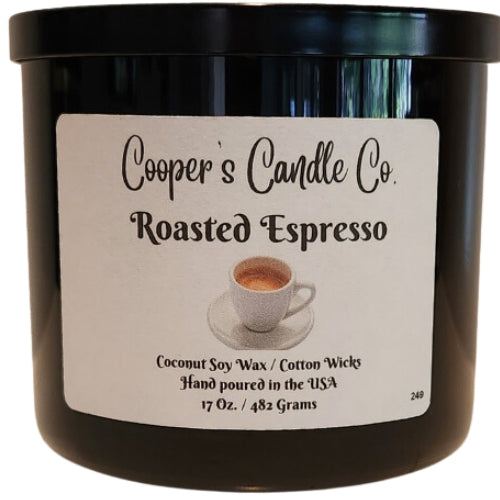 Roasted Espresso Scented Candle-Enjoy a true, cozy coffeehouse at home