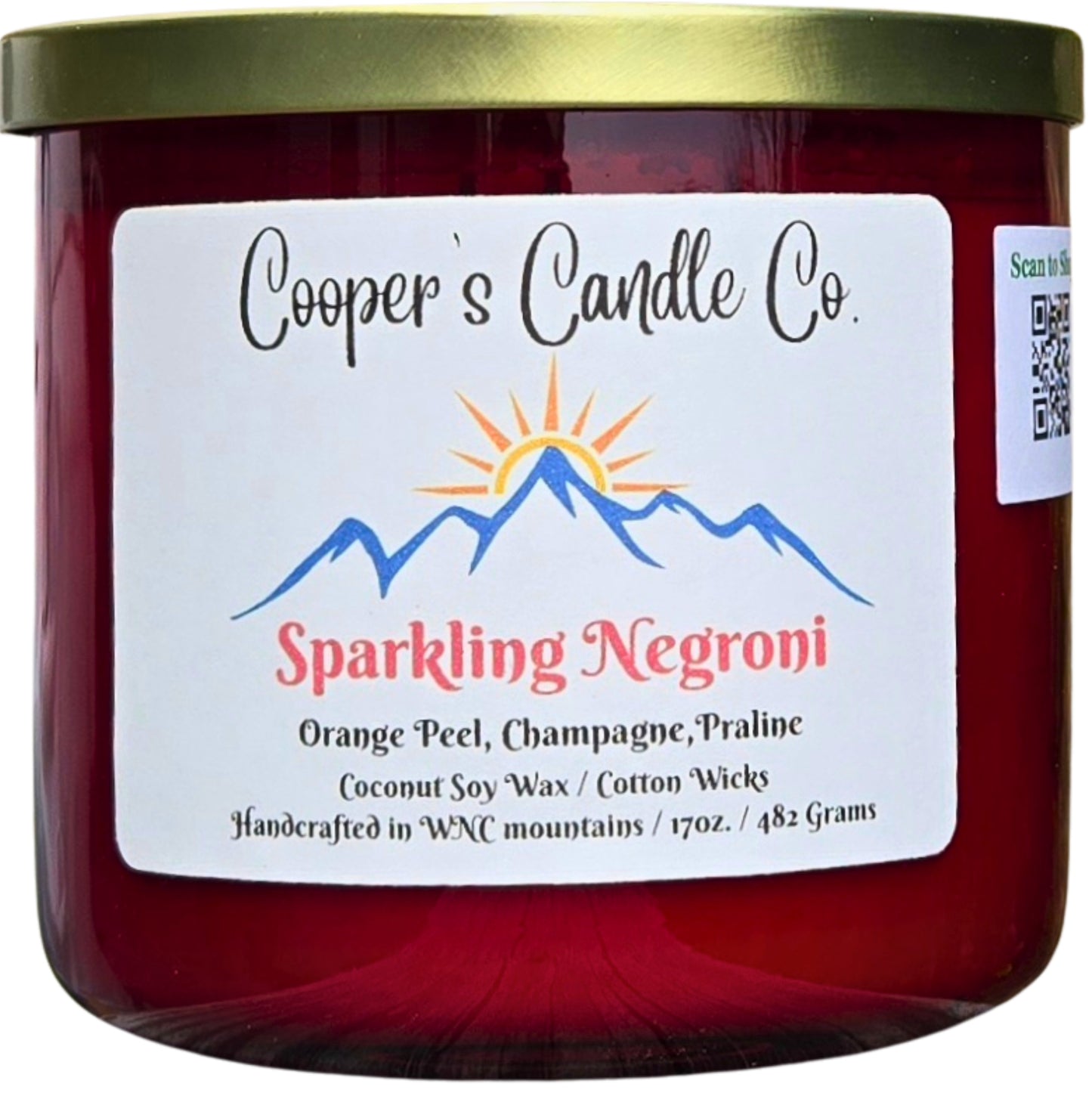 Sparkling Negroni scented candle a captivating fragrance