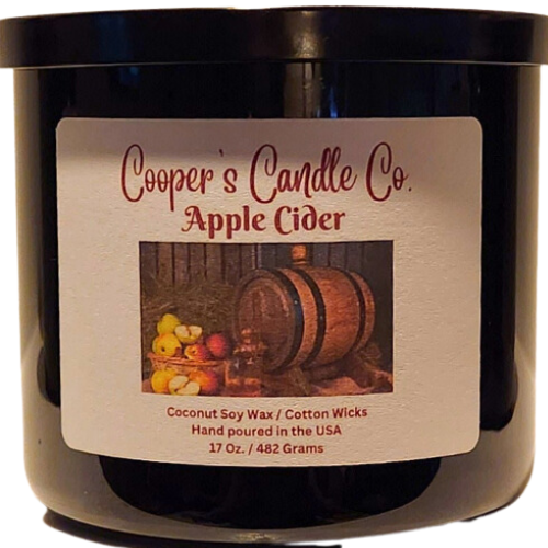 Apple Cider Scented Candle Apple and spices blend harmoniously.