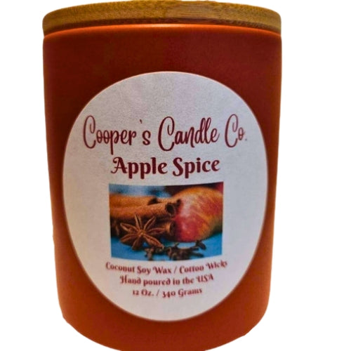 Apple Spice Scented Candle - A harvest fresh fall scent of apples.