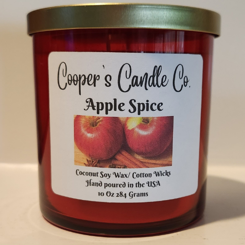 Apple Spice Scented Candle - A harvest fresh fall scent of apples.